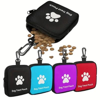 Picture of PORTABLE SQUARE PET TREAT POUCH with Carabiner for Training