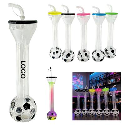 Picture of 20OZ WORLD FOOTBALL THEMED PLASTIC DRINK CUP with Lid