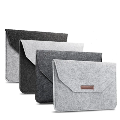 Picture of MINIMALIST FELT LAPTOP SLEEVE CASE with Flap Closure