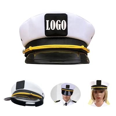 Picture of WHITE ADJUSTABLE EMBROIDERED NAVY HAT