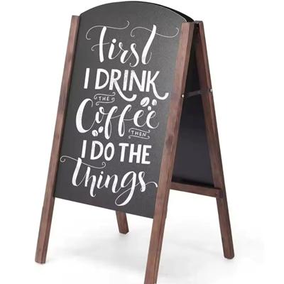 Picture of WOOD DOUBLE SIDED A FRAME CHALKBOARD SIGN