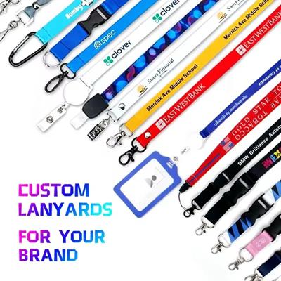 Picture of 3 - 4 INCH FULL COLOR DYE SUBLIMATION LANYARD