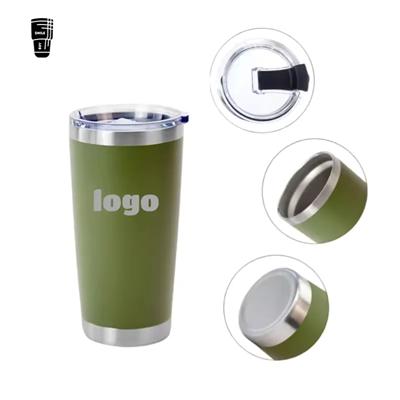 Picture of 20 OZ STAINLESS STEEL METAL TUMBLER with Straw
