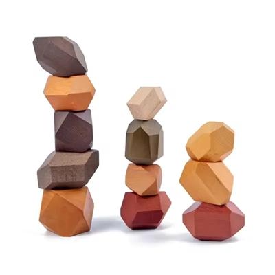 Picture of WOOD STACKING ZEN STONES GAME