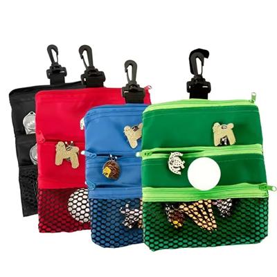 Picture of SMALL GOLF TEE BALL HOLDER POUCH BAG with Clip
