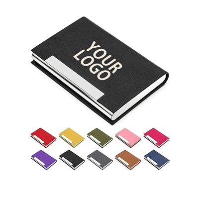 Picture of LUXURY STAINLESS STEEL METAL PU BUSINESS CARD HOLDER