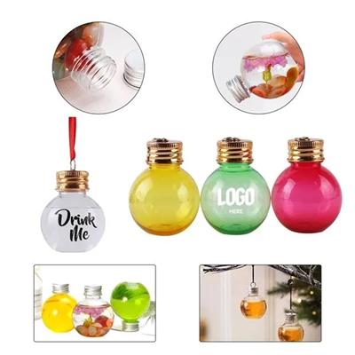 Picture of CLEAR TRANSPARENT PLASTIC CHRISTMAS ORNAMENTS