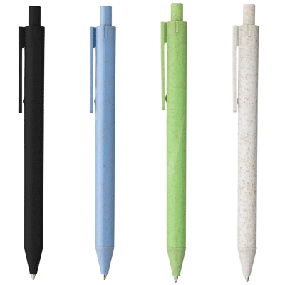 WHEAT-CYCLED WHEAT STRAW PEN BLUE INK BALL PEN