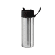 Picture of 20OZ - 595ML STAINLESS STEEL METAL CERAMIC POTTERY REUSABLE BOTTLE with Flip Straw Lid