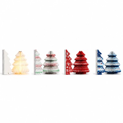 Picture of CUSTOMISABLE FOLDING CHRISTMAS TREE PAPER LED LAMP