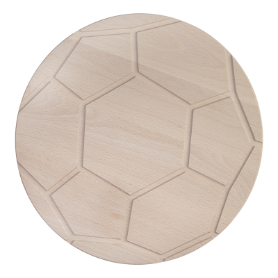 Picture of CUTTING BOARD FOOTBALL BEECH WOOD 26 CM