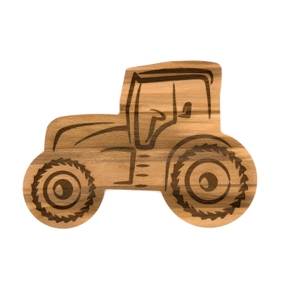 Picture of CUTTING BOARD BEECH WOOD TRACTOR 35X25 CM