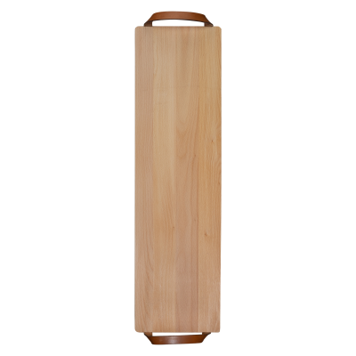 Picture of CUTTING BOARD with Leather Handles Beech Wood 69X19 Cm