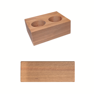 Picture of BEECH WOOD MENU HOLDER with Cutouts A6