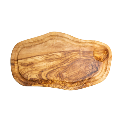 Picture of OVAL OLIVE WOOD BOARD with Juice Groove Approx