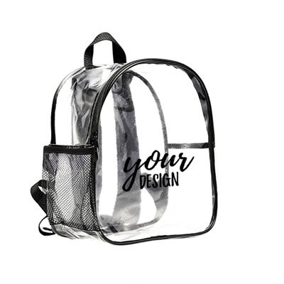 Picture of CLEAR TRANSPARENT WATERPROOF SCHOOL BACKPACK RUCKSACK