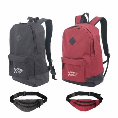 Picture of LIGHTWEIGHT BACKPACK RUCKSACK with Fanny Pack