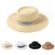 WIDE BRIM NATURAL BAMBOO STRAW HAT image 2