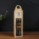 PORTABLE JUTE WINE BOTTLE TOTE image 2