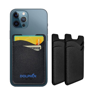 Picture of PU LEATHER DOUBLE LAYER PHONE ADHESIVE CARD HOLDER