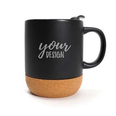 CORK BOTTOM CERAMIC POTTERY MUG