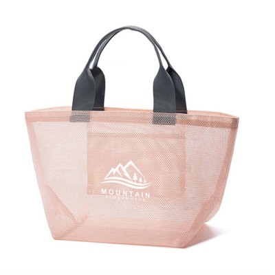 FOLDING MESH BEACH TOTE BAG