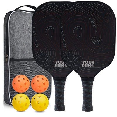 Picture of FIBERGLASS PICKLEBALL PADDLE RACKET SET