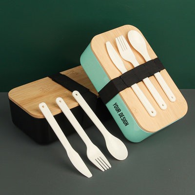 WHEAT STRAW LUNCH BOX SET