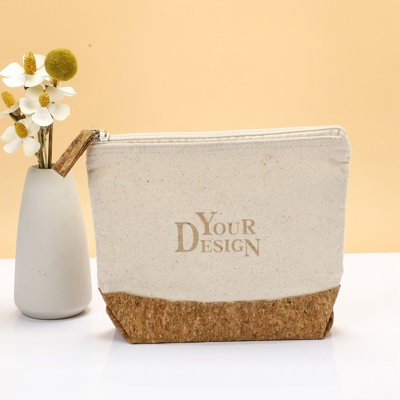 Picture of ECO FRIEDNLY CANVAS with Cork Zipper Pouch