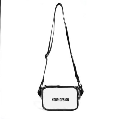Picture of CLEAR TRANSPARENT PVC CROSS BODY BAG