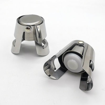 Picture of STAINLESS STEEL METAL CHAMPAGNE BOTTLE STOPPER