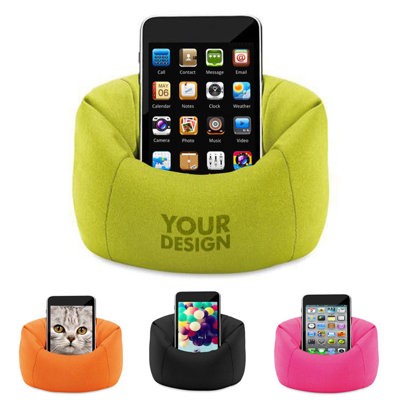 Picture of CUSTOMIZED BEAN BAG MOBILE PHONE HOLDER
