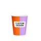PRINTED CUP 150ML SINGLE WALL 6OZ image 2