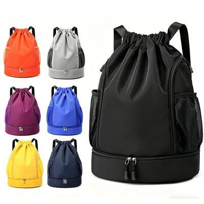 Picture of DRAWSTRING BACKPACK RUCKSACK BAG with Pockets