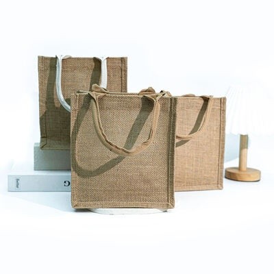 Picture of JUTE ZIPPER BEACH TOTE BAG