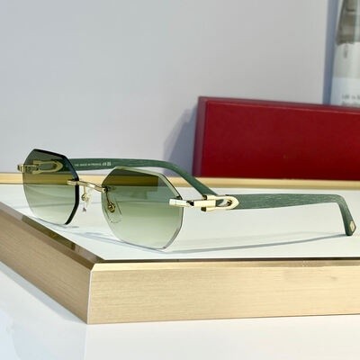 Picture of UNISEX LUXURY DIAMOND CUT FRAMELESS SUNGLASSES