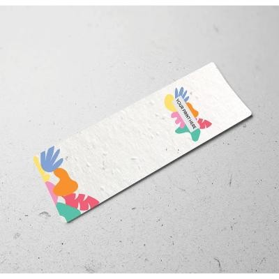 Picture of CUSTOM PRINTED SEEDS PAPER BOOKMARK – DOUBLE SIDED PRINT