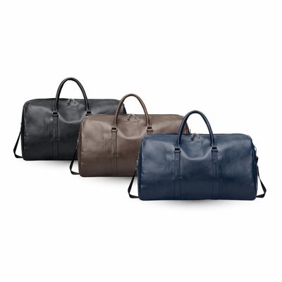 Picture of NAM E: Sports PU Leather Gym Duffle Travel Bag