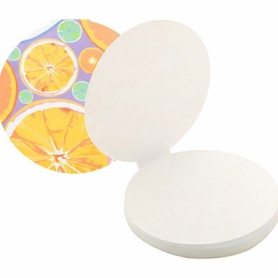 Picture of ROUND SHAPE PROMOTIONAL BRANDED STICKY NOTE PAD