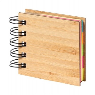 Picture of BAMBOO COVERED SPIRAL NOTE PAD