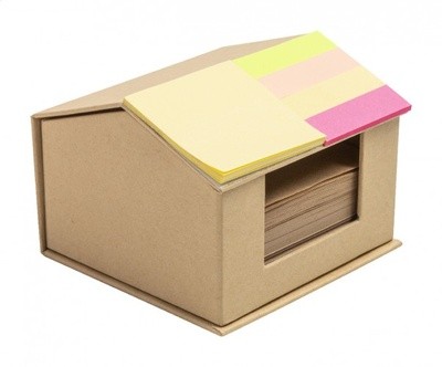 Picture of RECYCLED CARDBOARD CARD NOTE DISPENSER with 300 x Sheet
