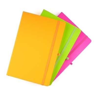 Picture of BRANDED A5 NEON FLUORESCENT MOLE NOTE BOOK