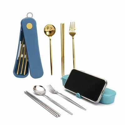 Picture of STAINLESS STEEL METAL CUTLERY SET