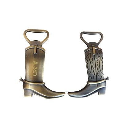 Picture of BOOT SHAPE METAL BOTTLE OPENER KEYRING CHAIN